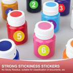 PATIKIL 9 Rolls Number 1-9 Circle Stickers Self-Adhesive Number Label
