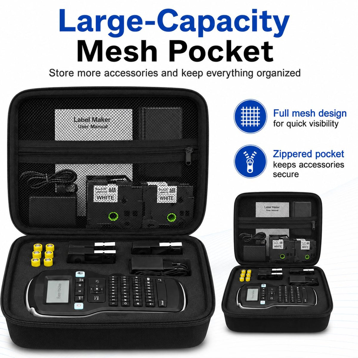 PAIYULE Label Maker Case for DYMO LabelManager 160/280, Black