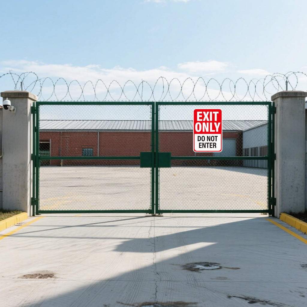 2Pack Exit Only Do Not Enter Sign 18"×12" Engineer Grade Reflective