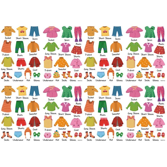 2sets Cloth Organizing Stickers Decals Drawer Labels Sort Girl Room Clothes Sticker Girls Kids Home Decoration and Dresser Bedroom Classification Labels Assorted Colorx2pcs 47x23cmx2pcs
