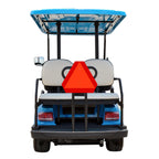 Ignixia Slow Moving Vehicle Sign, Rust free Aluminium Slow Moving Vehicle Triangle signs, 14”x 16” Inches Orange base with Reflective border, SMV Sign for Golf Cart, UTV, safety signs (Aluminum 02Pcs) Aluminum 02Pcs