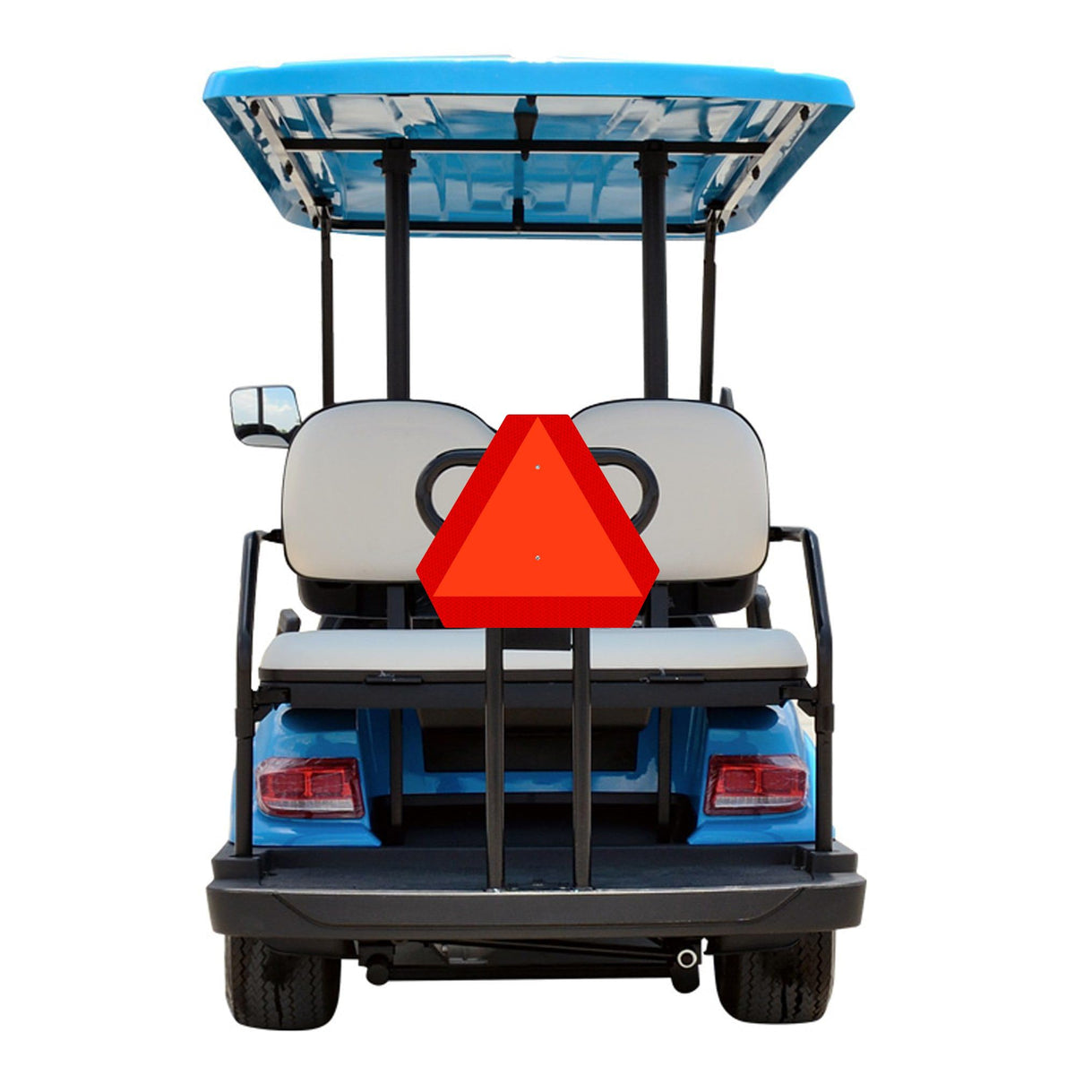 Ignixia Slow Moving Vehicle Sign, Rust free Aluminium Slow Moving Vehicle Triangle signs, 14”x 16” Inches Orange base with Reflective border, SMV Sign for Golf Cart, UTV, safety signs (Aluminum 02Pcs) Aluminum 02Pcs