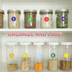 PATIKIL 9 Rolls Number 1-9 Circle Stickers Self-Adhesive Number Label