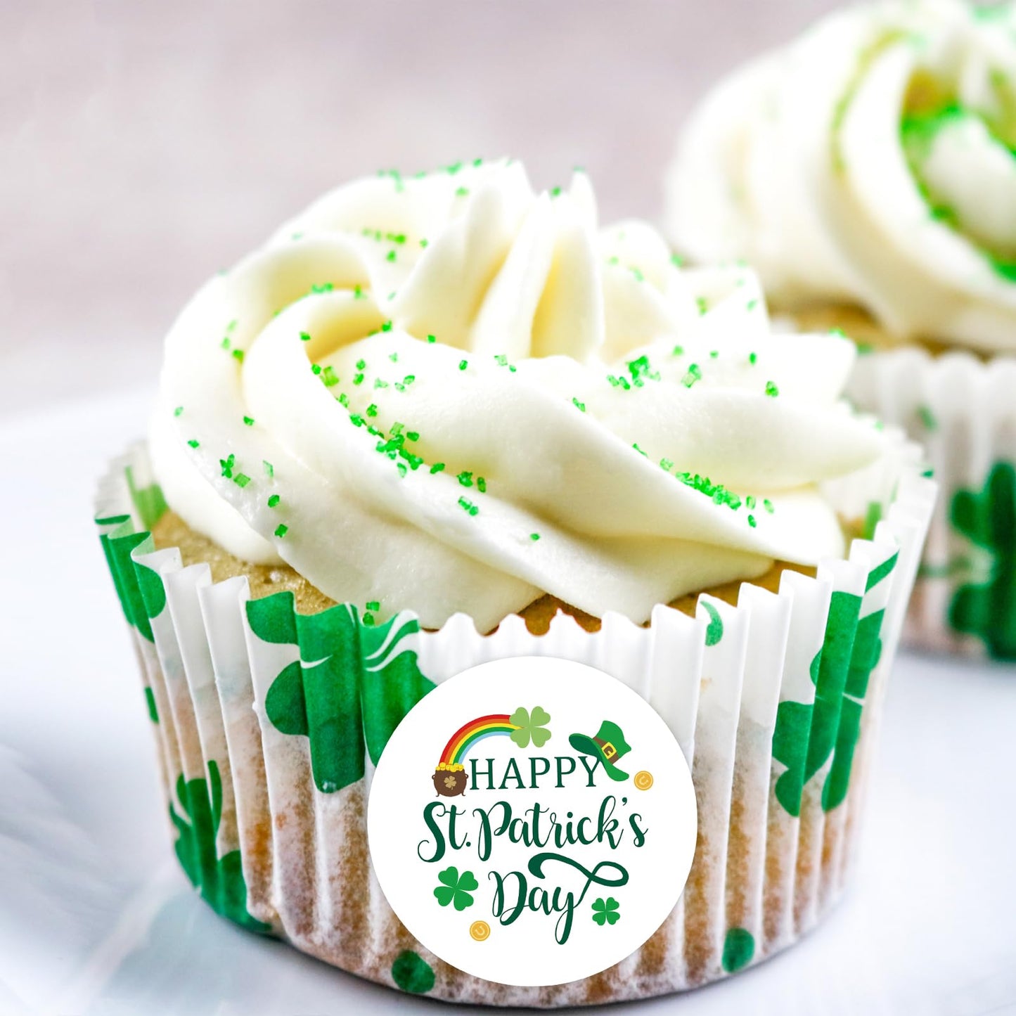 Heyfibro 500 PCS 1.5 Inch St. Patrick's Day Roll Stickers for Small Business, Gift Packing, Cards, Candy Bags, Envelope Seals, Party Supplies (Clover) Clover