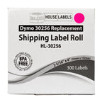 HouseLabels Replace for Dymo 30256, Pink, 2-5/16" x 4", 4 Rolls