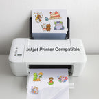 Feifeiya 30 Pcs Washi Paper Sticker, 8.5 x 11 Inches