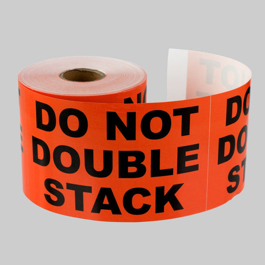 300 Do Not Stack Stickers - 3 x 5 inch, Do Not Stack Labels (Fluorescent Orange) Warning Labels for Warehouse/Shipping/Handling/Moving - 1 Roll of 300