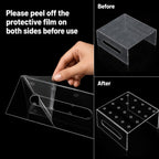 20 Hole Push Pop Cake Stand and 24 Clear Push-Up Cake Pop Shooter 24 Pack Round + Stand