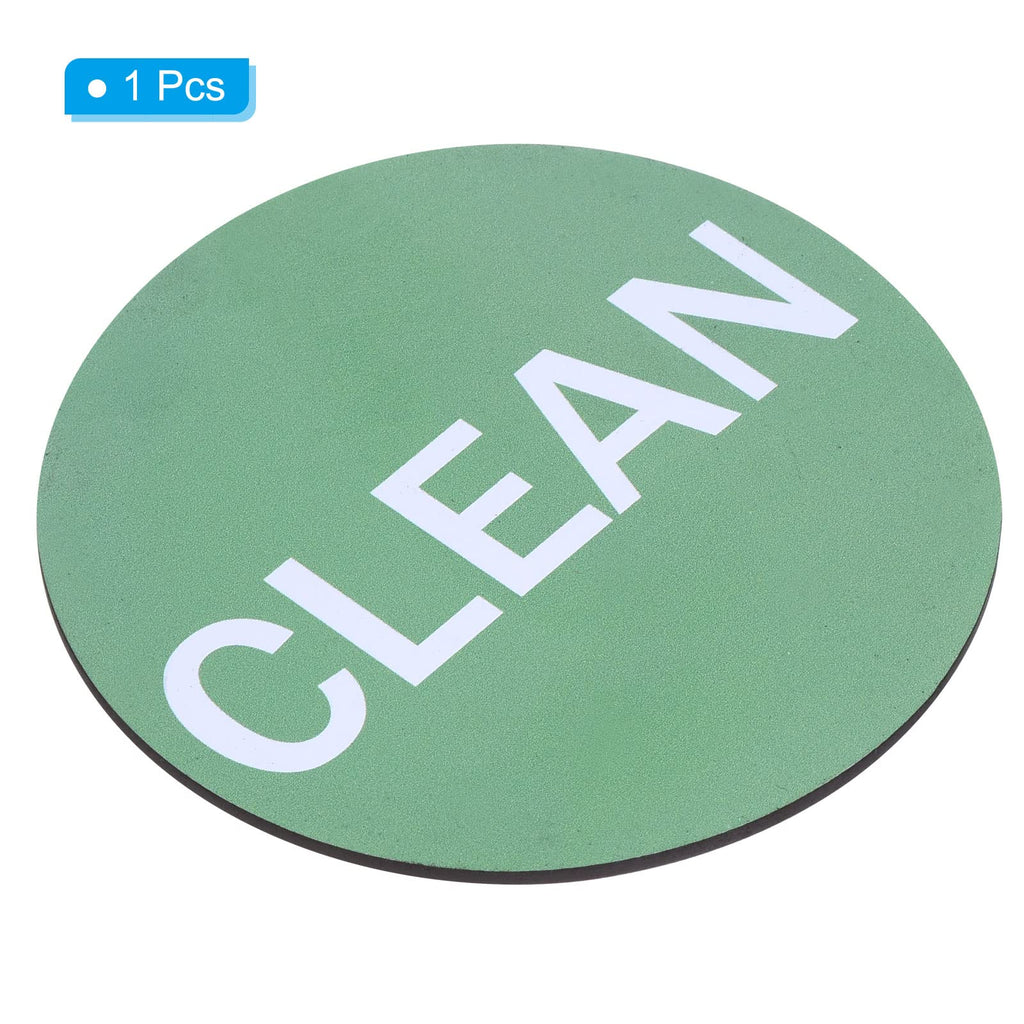 PATIKIL Dirty Clean Dishwasher Magnet Round Dish Washer Red Green