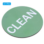 PATIKIL Dirty Clean Dishwasher Magnet Round Dish Washer Red Green