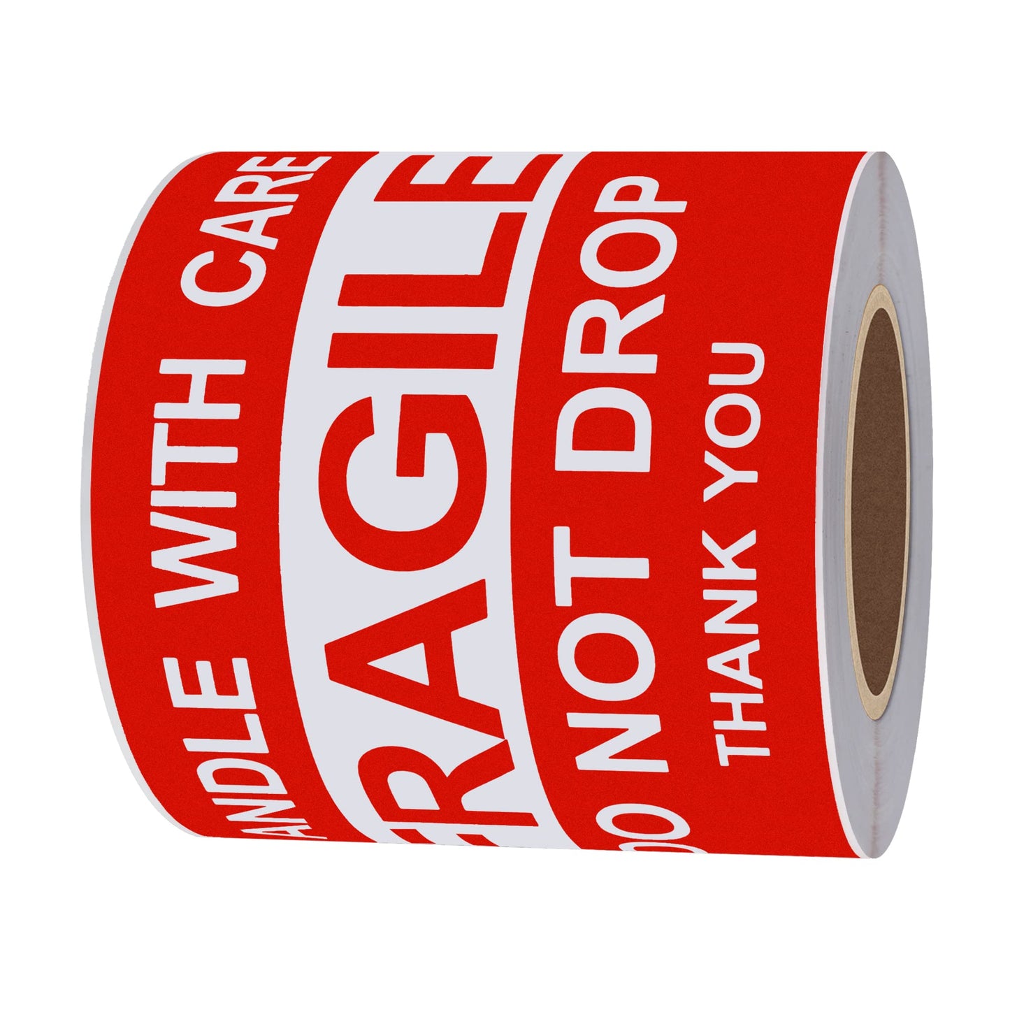Hybsk 3x5 inch Do Not Drop Thank You Fragile Stickers Adhesive Label 100 Per Roll (3x5 inch)