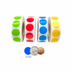4000PCS 3/4" Round Color Coding Dot Stickers,4 Bright Color Circle Labels 4colors 4 Rolls-4000PCS