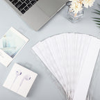 400 Pcs Hang Tags Slot Hole Hang Tabs Self-Adhesive Hanging Tabs 400