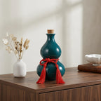 Angoily Gourd Wine Bottle Sealed Wine Jar Storage Holder and Liquor Container Bottle with Stopper for Home Bar Restaurant Hotel and Entertaining Lightweight 4.72 X 2.95 X 2.95 in