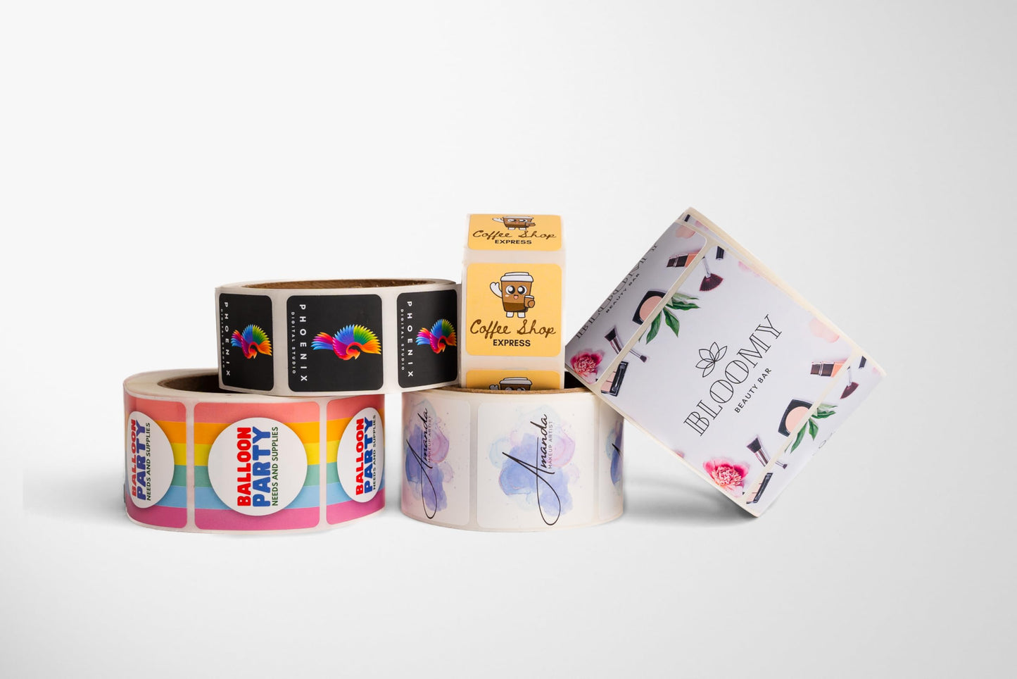Build Your Own Stickers - Any Design + Logo - Personalize Business - 50+ Roll - Multi Shapes, Sizes, Backgrounds, Text - Gloss/Matte Labels (1.5 inch Circle) 1.5 inch Circle
