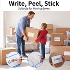 160 Pcs Moving Labels for Boxes, 8 Color-Coded Writable Stickers, 6 x 4 in