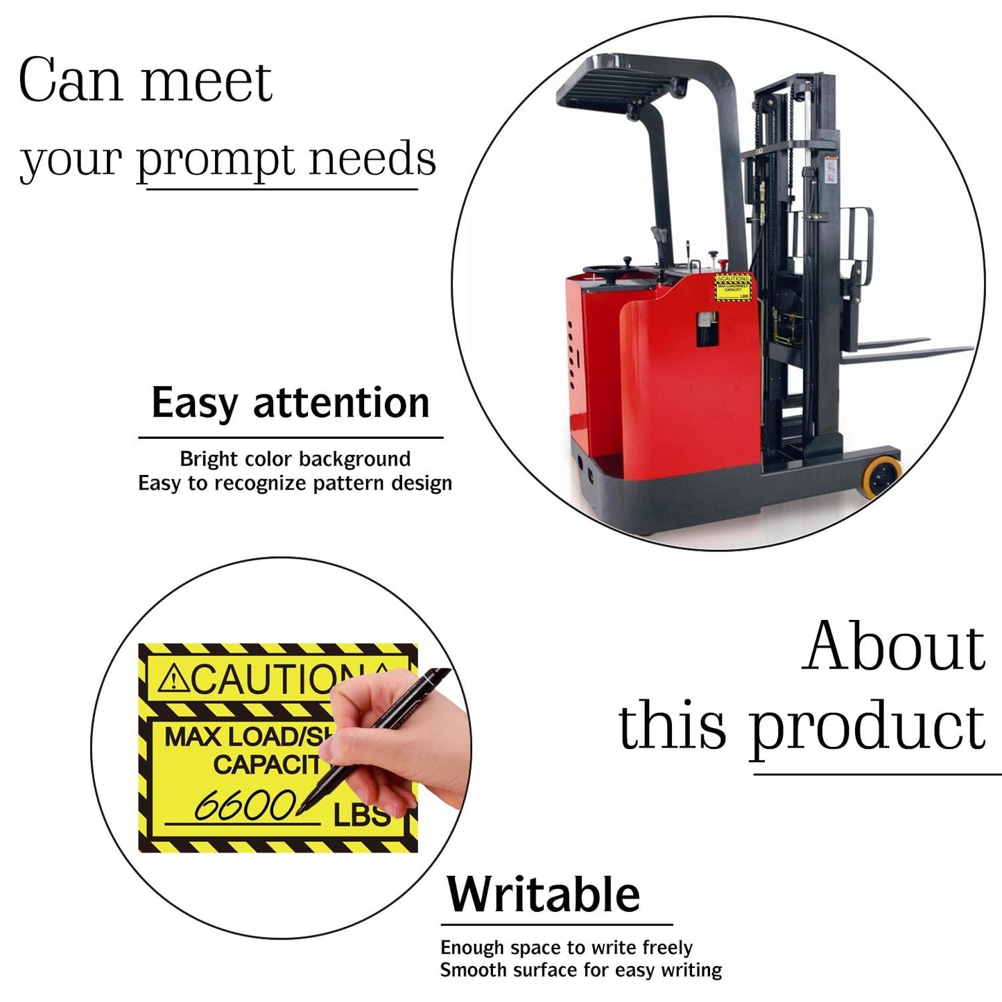 Pallet Rack Capacity Labels 3×4 Inch Caution MAX Load/Shelf LBS Warning Stickers - 25 Pcs/Pack Industrial Strength Sticker for Warehouse Safety Yellow 3 x 4inch