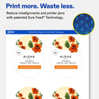 Avery® Matte White Oval Labels, 4.25" x 3.25", 100 Total 100 labels