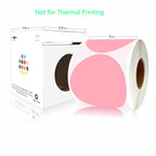 3 Inch Round Permanent Color-Code Dot Sticker, Pink Color Coding Label 1 Roll-500PCS