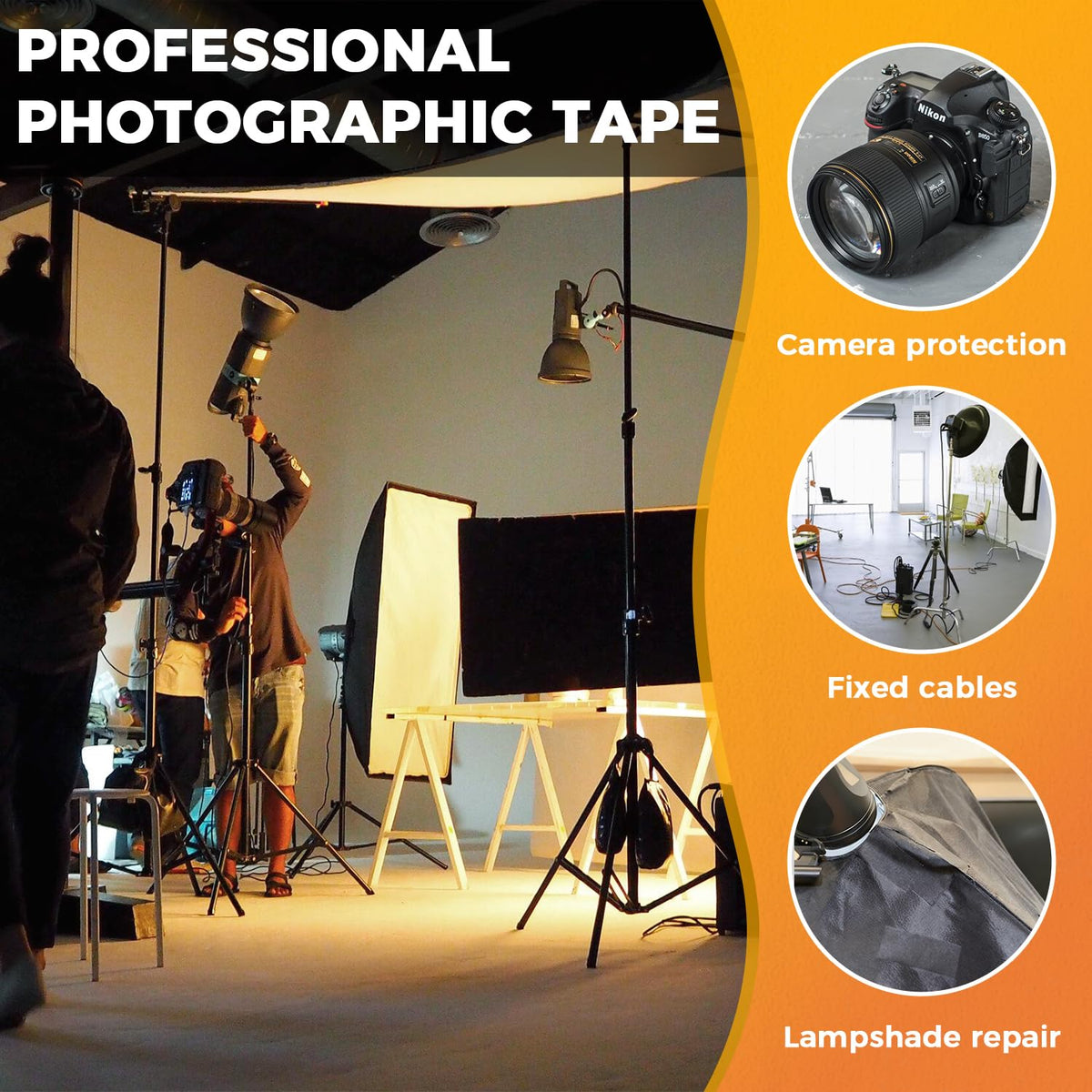 SWRT Gaffers Tape, 11 Mil Industrial Grade Gaffer Tape, 2’’ x 30 Yards, 2 Pack, Reinforced Adhesion, Easily Remove No Residue, Professional Matte Finish No Reflection, Black, 60 Yards in Total