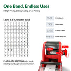 NATURALABEL 1-Line 8-Digit Price Gun Kit (Model NT5500, Red)
