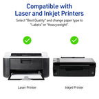 Avery Printable Rectangle Labels, Sure Feed Technology, 3/4" x 3-1/2", Bright Orange Labels, Print-to-The-Edge, Laser/Inkjet Printable, 400 Total, Great for Mailing 400 labels