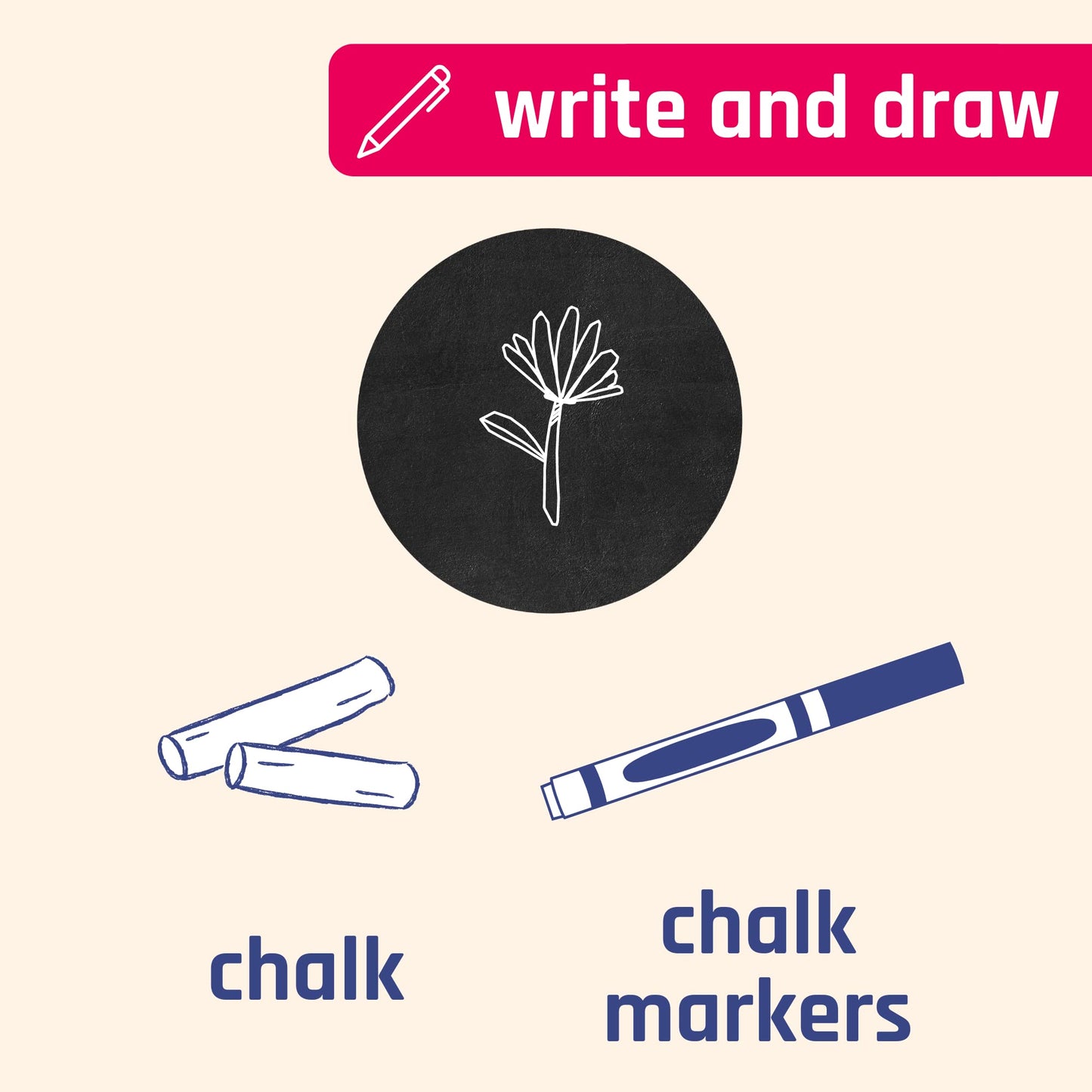 300 Pack, 1" Round Chalkboard Labels Stickers, Erasable and Reusable 1" Diameter