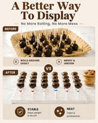 24 Holes Wooden Cake Pop Stand for Drying