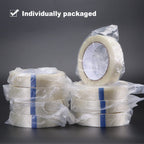 8-Pack Filament Strapping Tape 6.3mil x 1inch x 27yds Commodity Grade Heavy Duty Transparent Reinforced Fiberglass Tape, Thickened and Super Sticky 8 Pack 1in(2.5cm)*82ft(25m) 6.3mil