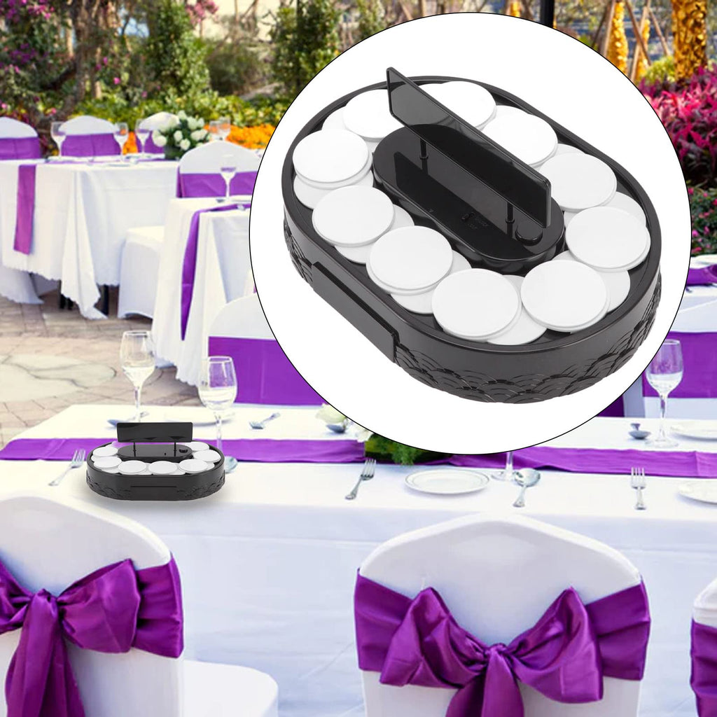 Srliya Sushi Machine Automatic Rotating Table Display Stand Swing Tray Turntable for Sushi Dessert Cupcake (Sushi)