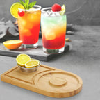 Solid Wood Margarita Rimmer for Home Bars & Parties (Rimmer+Board)