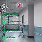 LIT-PaTH Emergency Exit Sign for Business, Battery Backup, 2 Pack 2-pack