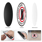 Phones Down Heads Up Sticker 12 Inch Vinyl Safety Floor Sign 10 PCS