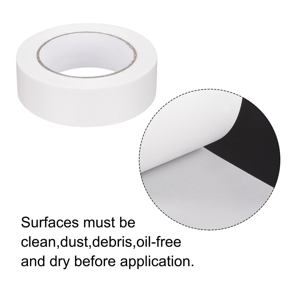 MECCANIXITY Cloth Bookbinding Repair Tape Roll 1.4 Inch x 45 Yards 5.3 Mil White 1.4 Inch x 49 Yards