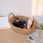 Natural Wicker Seagrass Woven Storage Baskets Set of 3, Oval