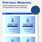 Avery® Matte White Rectangle Labels, 4" x 3-1/3", 400 Total 400 labels