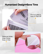 Phomemo 4x6 Thermal Label Printer Paper with Brown Creativity Thermal Labels for Shipping Label Printer