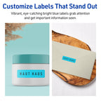 Avery® Printable Rectangle Labels, Sure Feed® Technology, 2/3" x 1-3/4", Bright Blue Labels, Print-to-The-Edge, Laser/Inkjet Printable, 880 Total, Great for Product Merchandising and Jars 880 labels