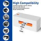 ESSENTIAL 2" x 1" Direct Thermal Barcode Labels, (1300 Labels, 1 Roll) 2"x1"