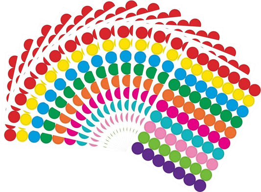 PARLAIM 1050 PCS Color Coding Labels Circle Dot Stickers,10 Color Style Colorful Coding Label Sticker for Office,Student Classroom 10 Colors