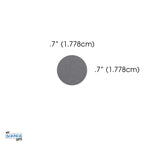 My Scratch Offs 0.70 in Silver Round Scratch-Off Stickers, 250 Pack