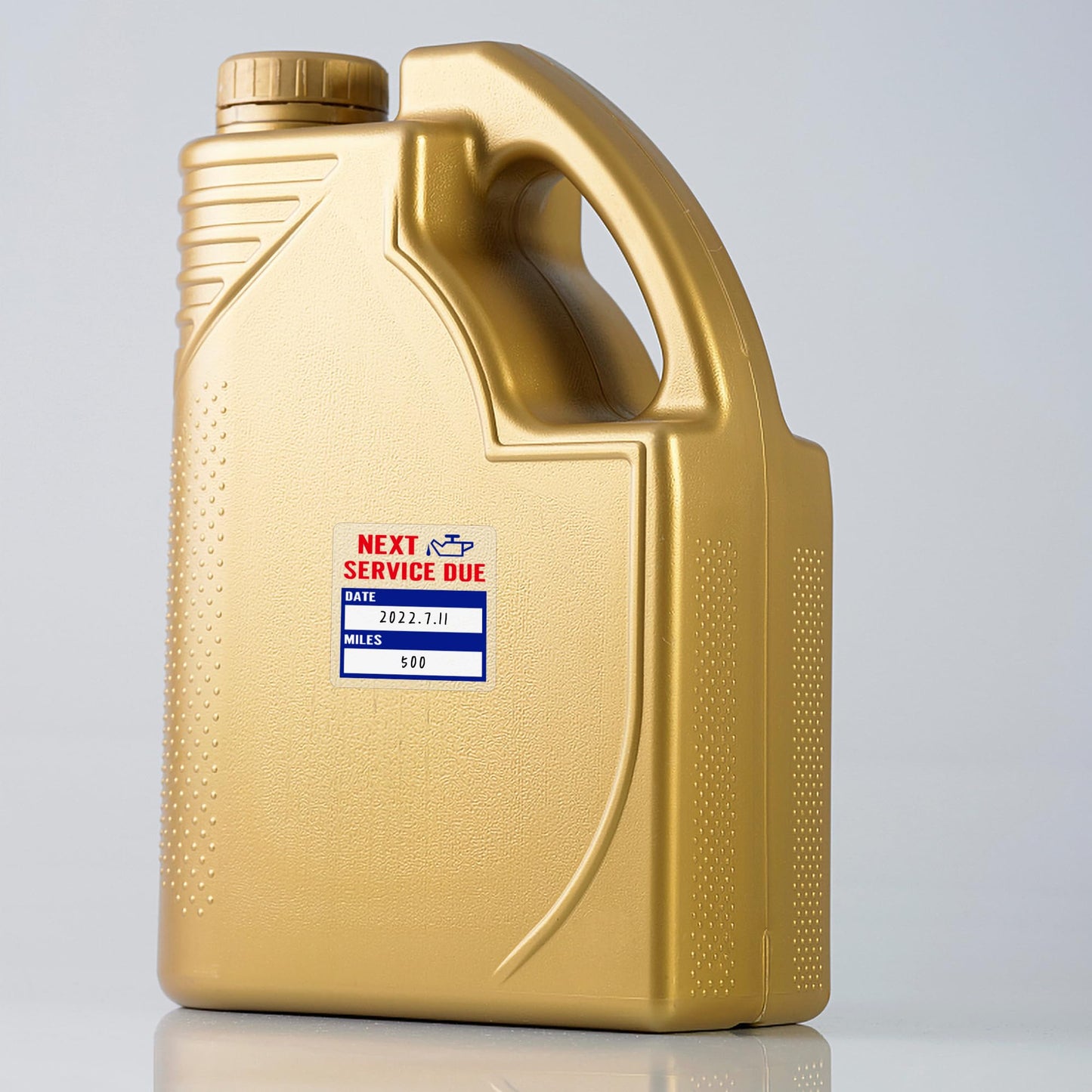 Hybsk Clear Oil Change/Service Reminder Stickers 2x2 inch Premium Quality Oil Change Stickers 200 Labels on a Roll (Blue) Blue
