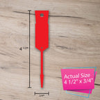 Versa-Tags Red Self-Locking Plastic Arrow Key Tags, 2000 Count