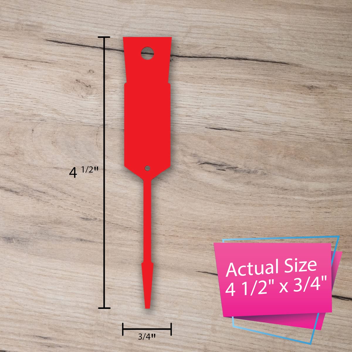 Versa-Tags Red Self-Locking Plastic Arrow Key Tags, 2000 Count