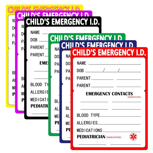 30 Park Infant I.C.E. (in Case of Emergency) 3x4 Inch-Car Seat Sticker Safety Information Child Emergency Contact Car Seat Safety Alert Attachment Tag Stickers