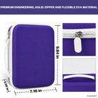 ALKOO Hard Travel Case for DYMO LetraTag LT-100H Label Maker Purple Large