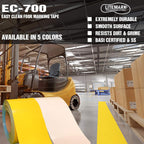 LiteMark Duramark EC700 Floor Marking Tape for Concrete and Pavement | Industrial Marking Tape for Warehouses | Long-Lasting | High Durability (White), 3 Inch X 18 Feet