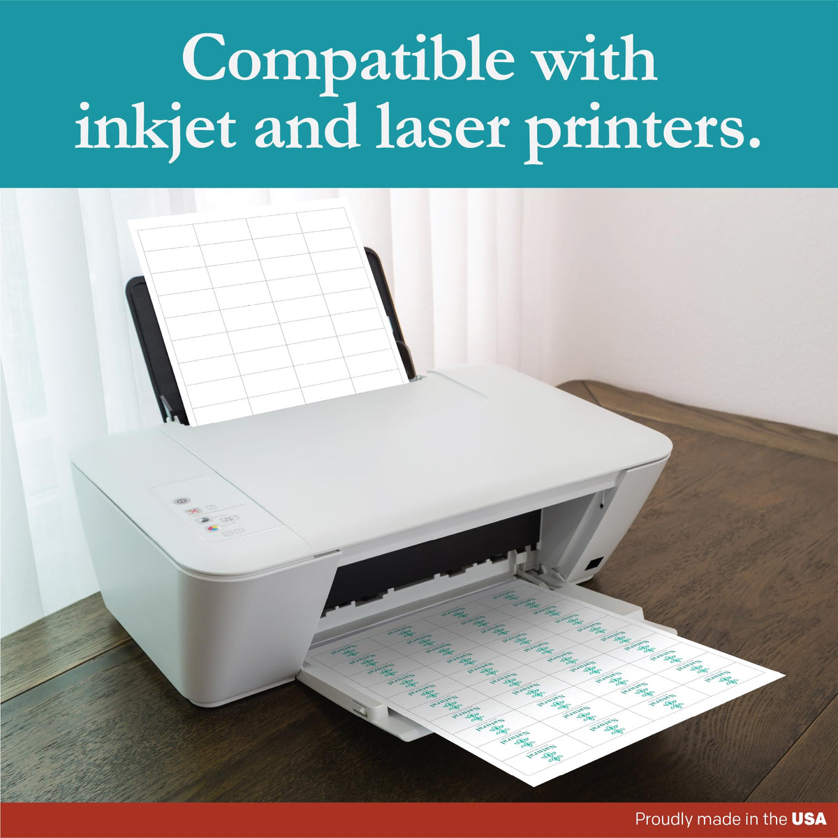 Premium Label Supply White Sticker Barcode Labels – 2" x 1" – Laser/Inkjet Compatible – (40 per Sheet), 100 Sheets – 4000 Total Adhesive Labels 4000 Labels
