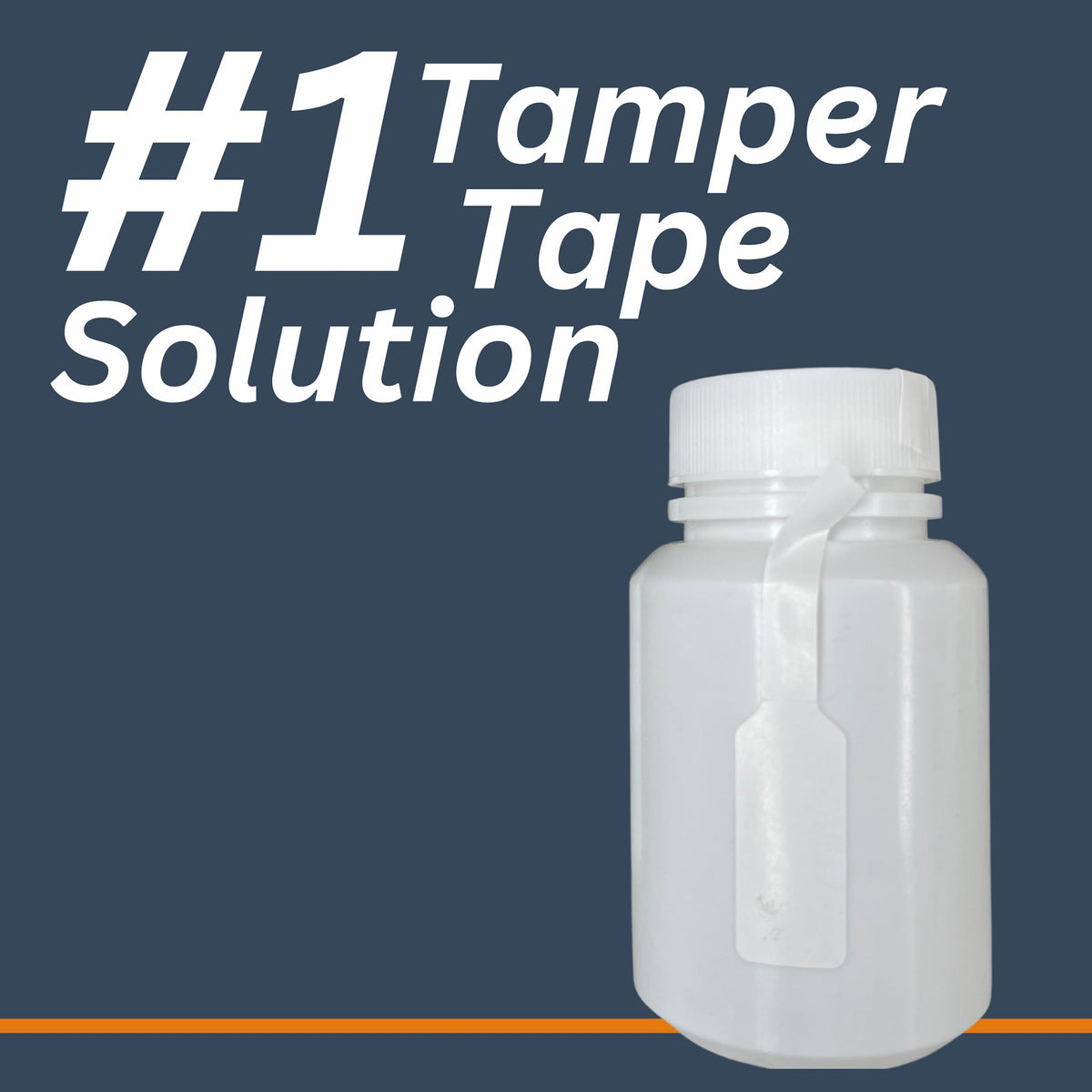 Tamper Evident Stickers - 0.5" x 5.5" Security Labels, 100 Tamper Proof Labels per Pack