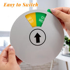 4 Pcs Office Door Sign, White Rotating Status Door Sign with 6 Options